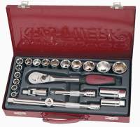 22-t. Steckschl�sselsatz 1/2 metallic