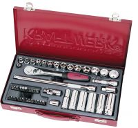 50-t. Steckschl�sselsatz 3/8 metallic