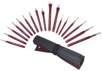 17-tlg. Meissel-Splintentreiber/Durchschlagsatz+