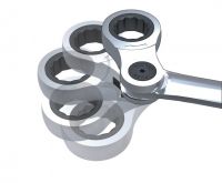 CLICKRAFT-Winkel-Ratschenschl�ssel 19mm