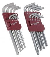 18-t. Kugel- Inbus + TX- Stiftschl�ssel- Satz