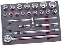 21-p. socket wrench set EVA 3/4