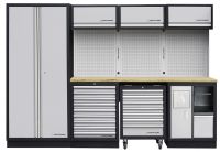 Mobilio 4-Elemente Werkstatt Schrankwand Multiplex
