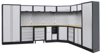 Mobilio 8-Elemente Werkstatt Schrankwand Multiplex