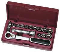 17-tlg. GearRatchet Steckschl�sselsatz 1/4