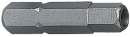 1/4 Inbus-Bit 25 mm 2 mm mit Bohrung