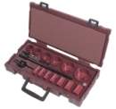 16-tlg. Lochs�gen-Koffer HSS-Co8-Bimetall COMPLETO