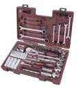 63-tlg. Steckschl�sselkoffer modulo 1/4+1/2